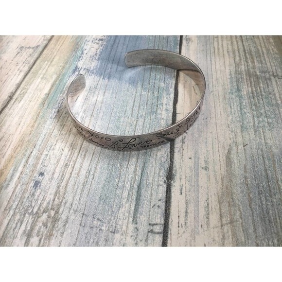 Silver cuff Bangle bracelet